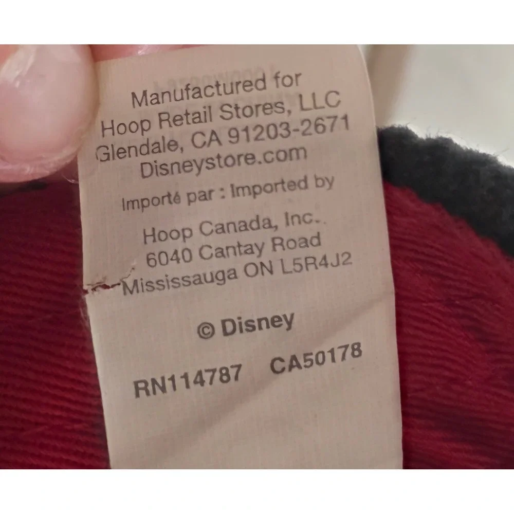Disney Store Baseball Cap Unisex OS Black Patch Mickey Mouse Corduroy Hat